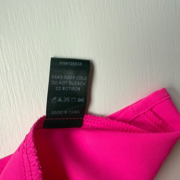 Pomander Place  Electric Pink Crepe Kenzo Dress (size small) - Picture 9 of 14